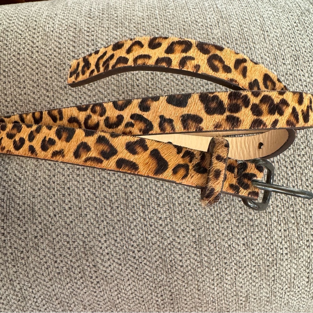 Club Monaco Leopard Print Women's Belt